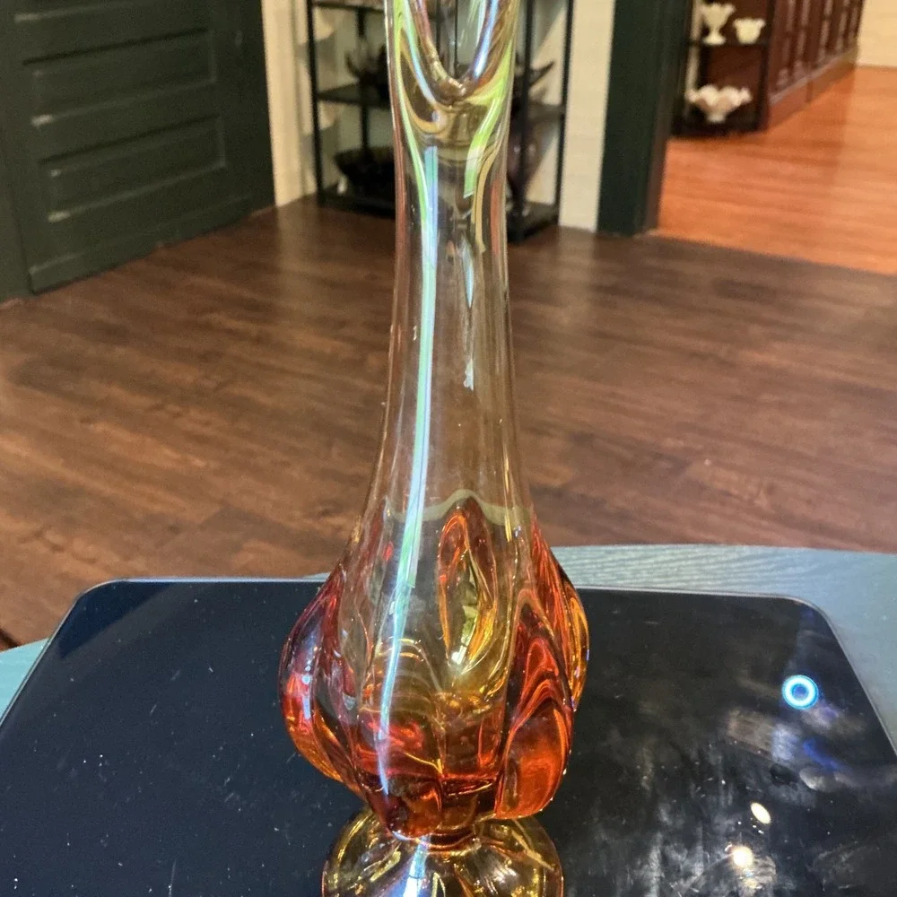 Vintage MCM Viking Glass Six Petal Swung 12
